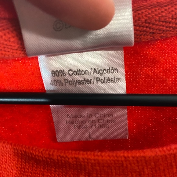 Disney Minnie Mouse Sweatshirt Red Graphic Pullover Casual Cartoon Size Large - Picture 3 of 7